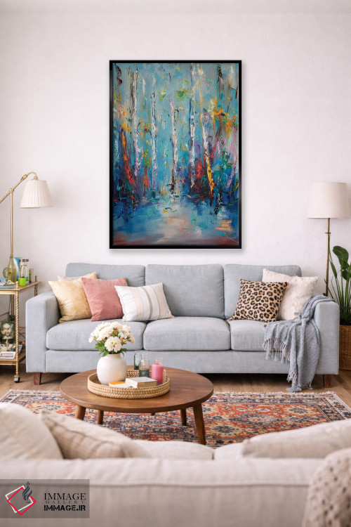 تابلو انتزاعی طبیعت اثر استانیسلاو لازاروف - D1B