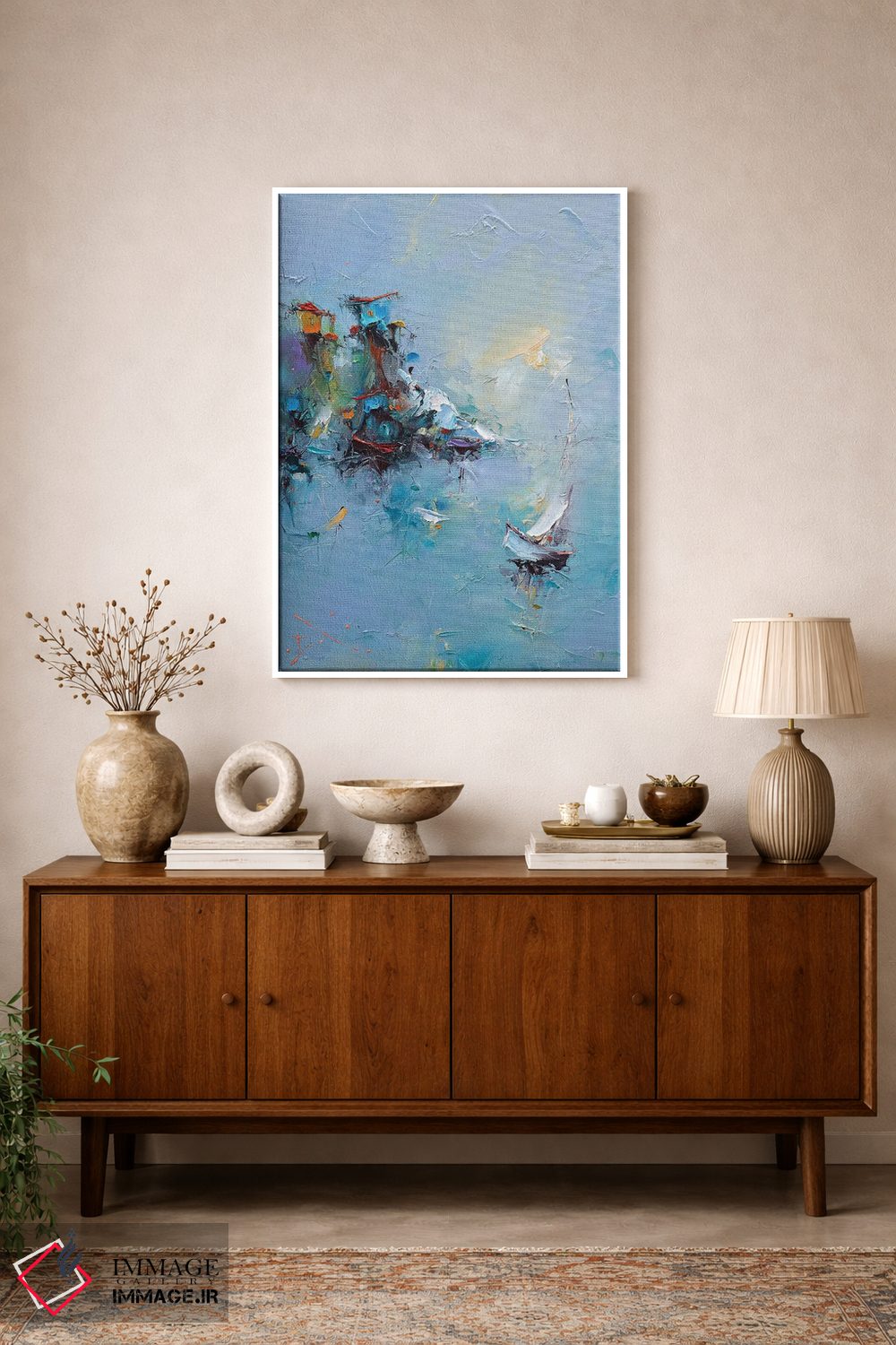 تابلو انتزاعی سواحل اثر استانیسلاو لازاروف - D1W