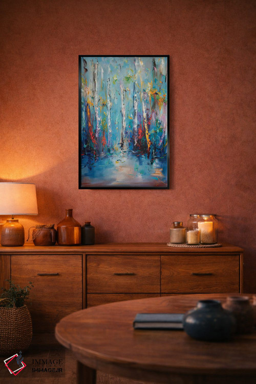 تابلو انتزاعی طبیعت اثر استانیسلاو لازاروف - D4B