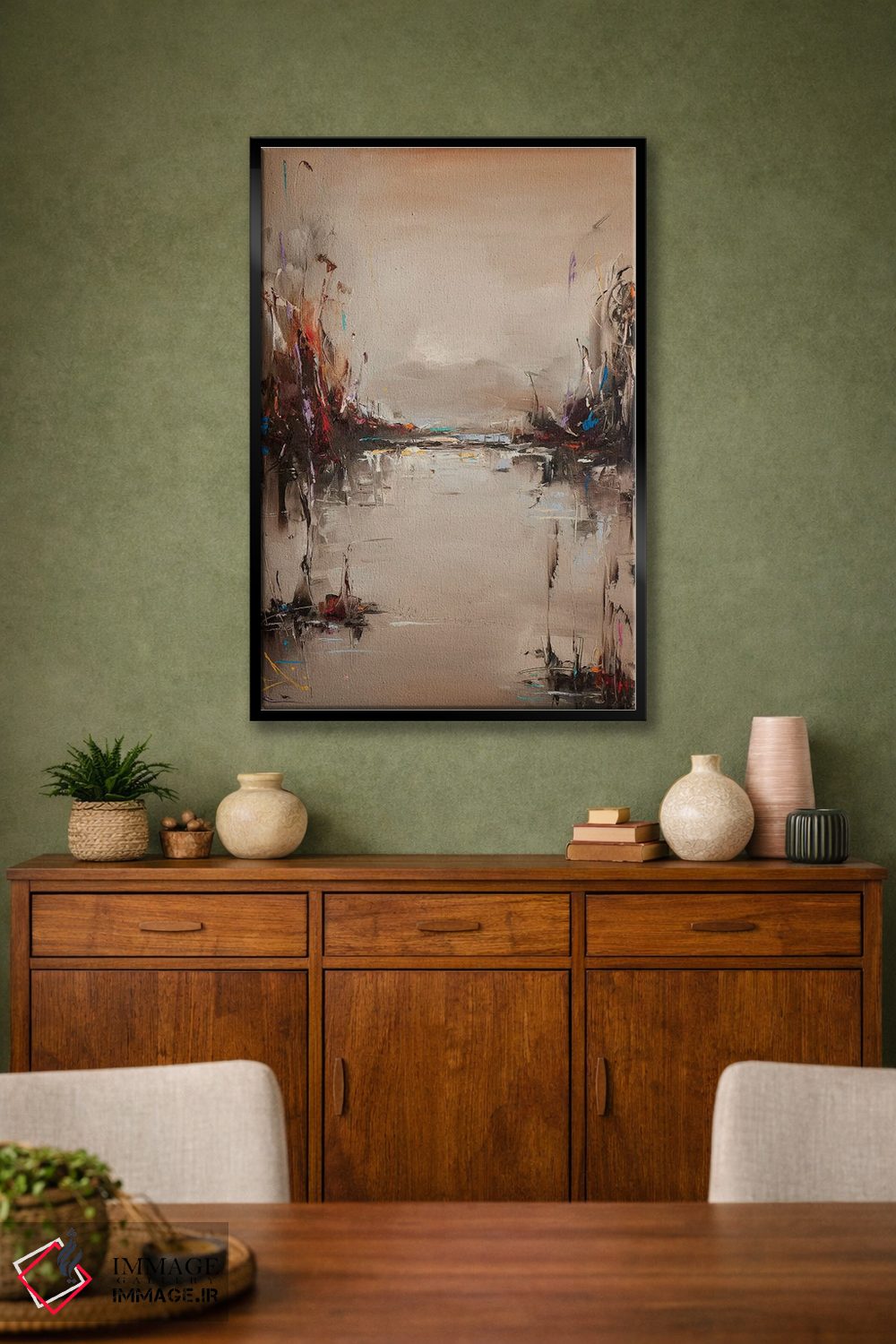 تابلو انتزاعی پس از مه اثر استانیسلاو لازاروف - D2B