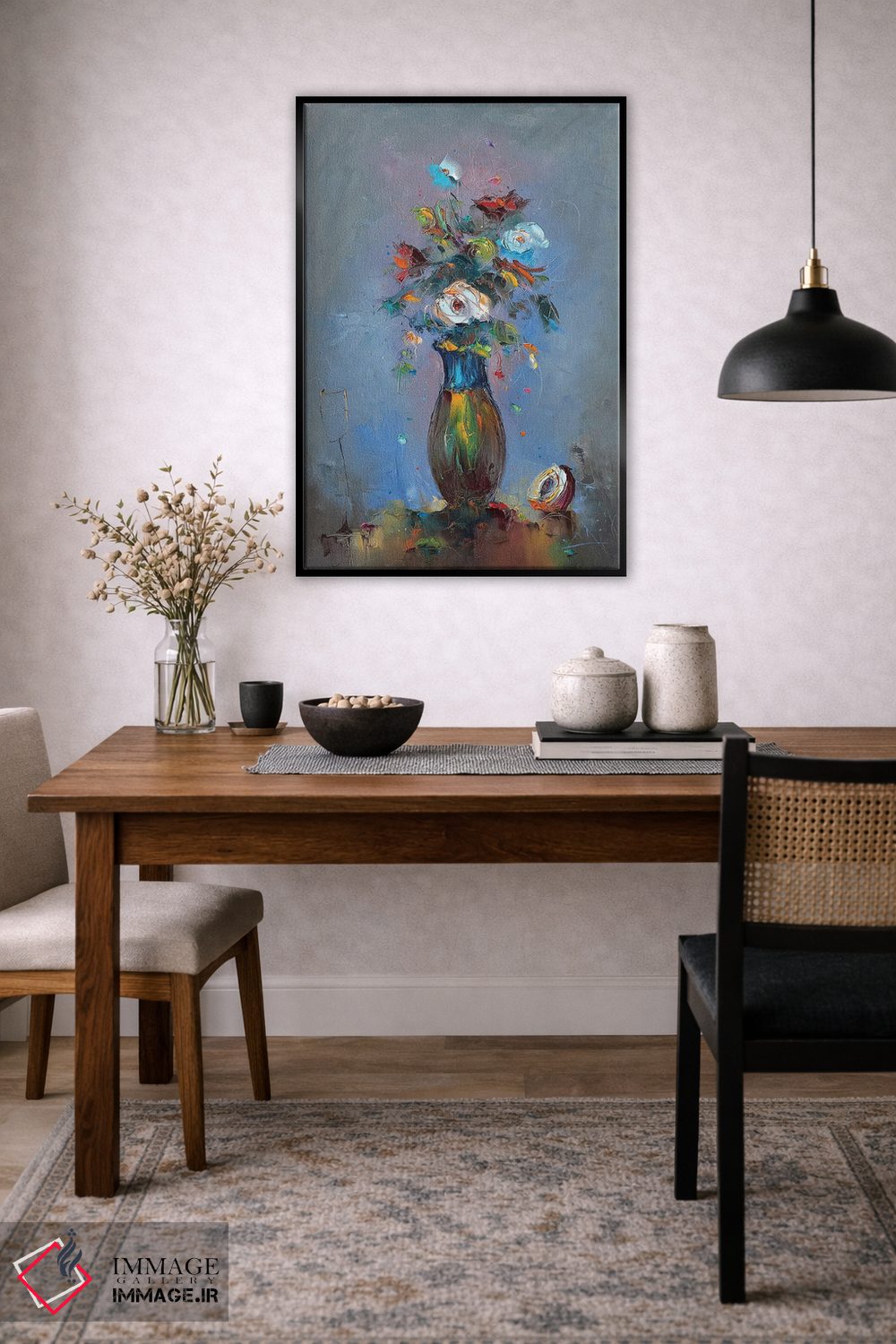 تابلو انتزاعی ترکیب گل ها اثر استانیسلاو لازاروف - D5B