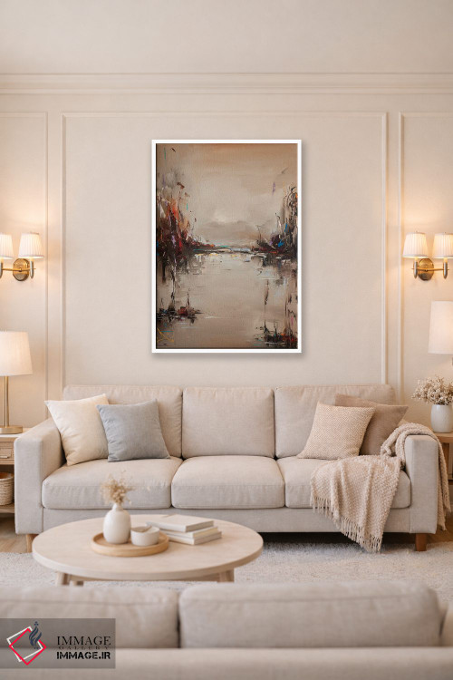 تابلو انتزاعی پس از مه اثر استانیسلاو لازاروف - D3W