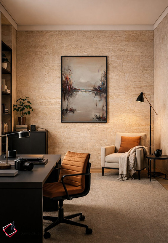تابلو انتزاعی پس از مه اثر استانیسلاو لازاروف - D6B