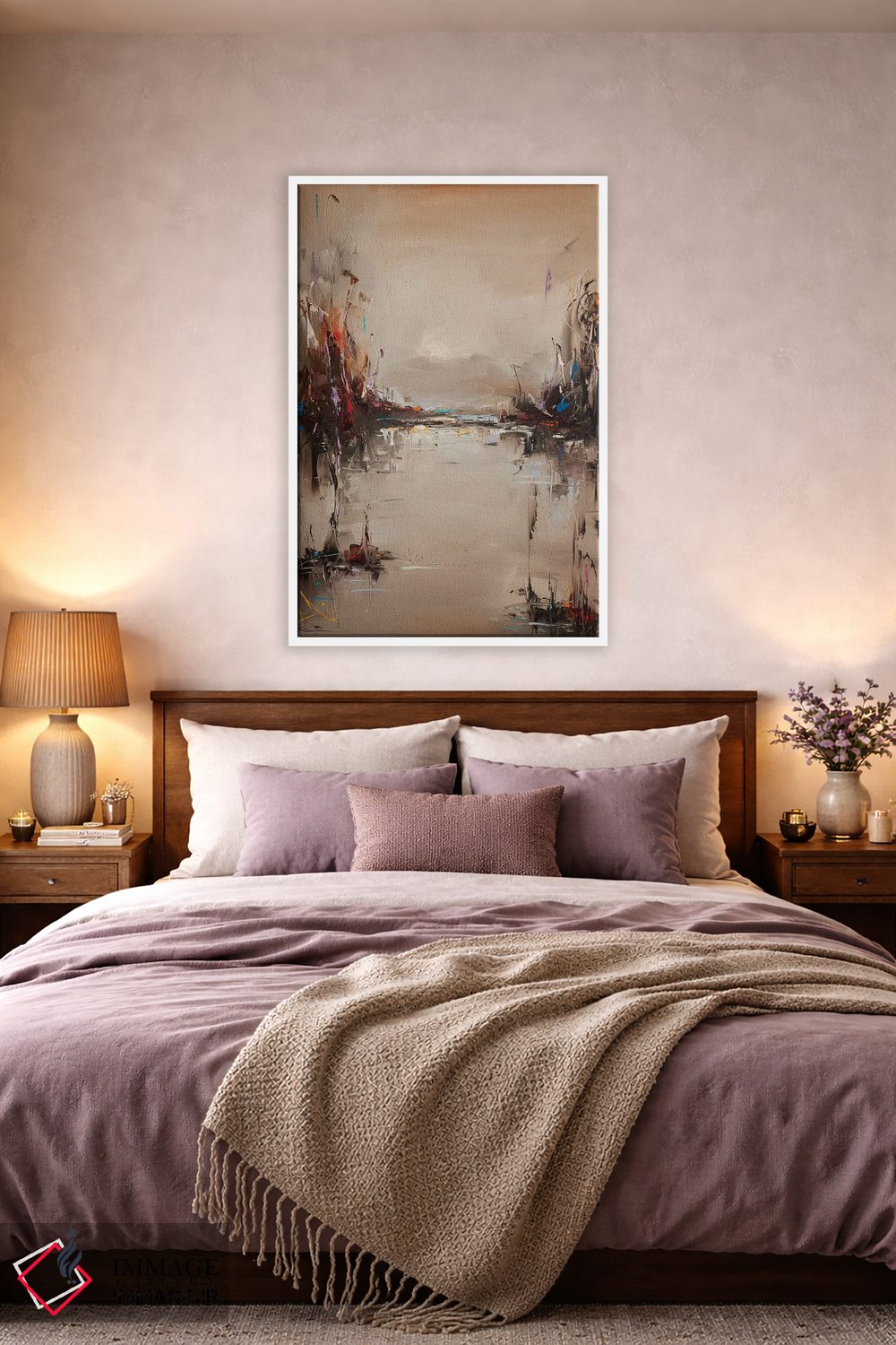 تابلو انتزاعی پس از مه اثر استانیسلاو لازاروف - D4W