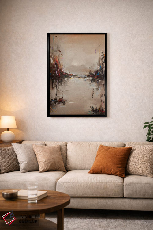 تابلو انتزاعی پس از مه اثر استانیسلاو لازاروف - D5B