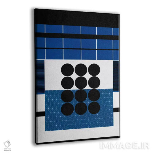 تابلو انتزاعی هنر مدرن اثر فایو بای فایو کالکتیو - نمای پرسپکتیو محصول