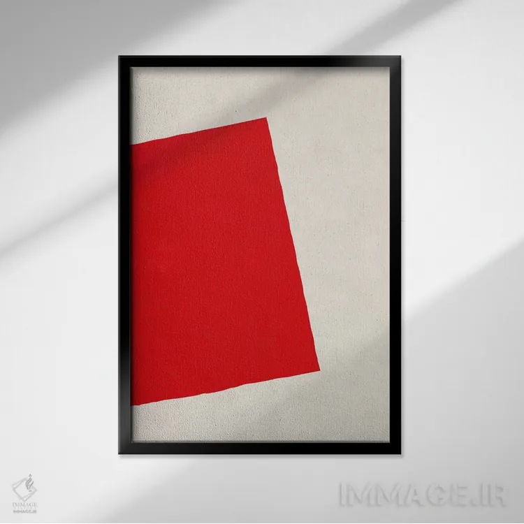 تابلو مینیمال هنر مدرن اثر فایو بای فایو کالکتیو - نمای قابدار مشکی