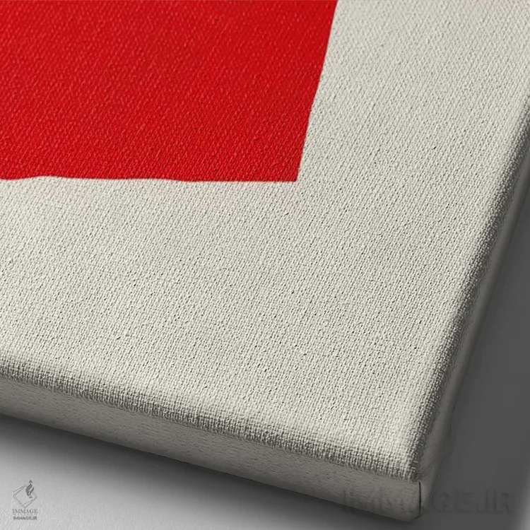 تابلو مینیمال هنر مدرن اثر فایو بای فایو کالکتیو - نمای نزدیک بافت بوم