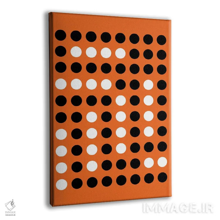 تابلو انتزاعی هنر مدرن اثر فایو بای فایو کالکتیو - نمای پرسپکتیو محصول