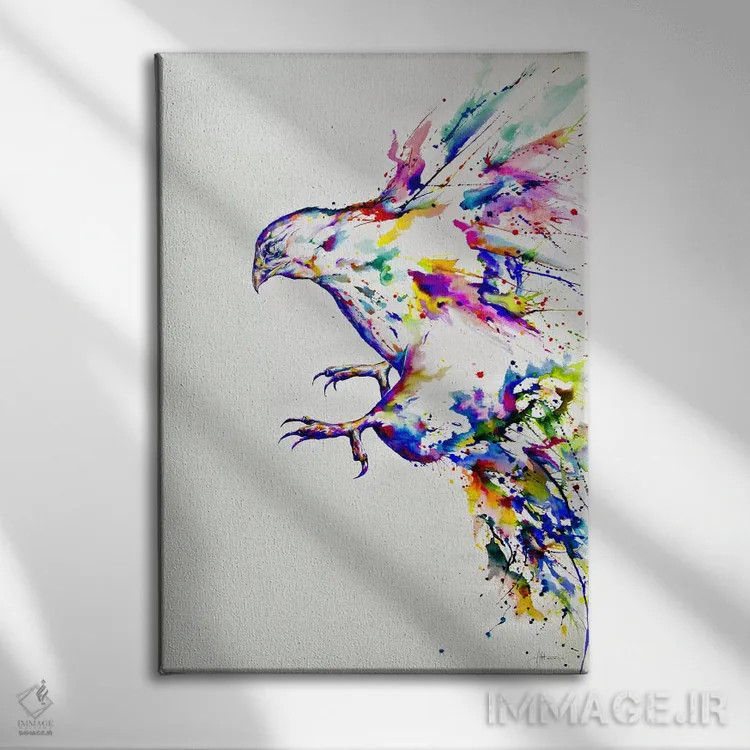 تابلو دکوراتیو هایپریون ۳ اثر مارک آلانته - نمای روبهرو روی دیوار