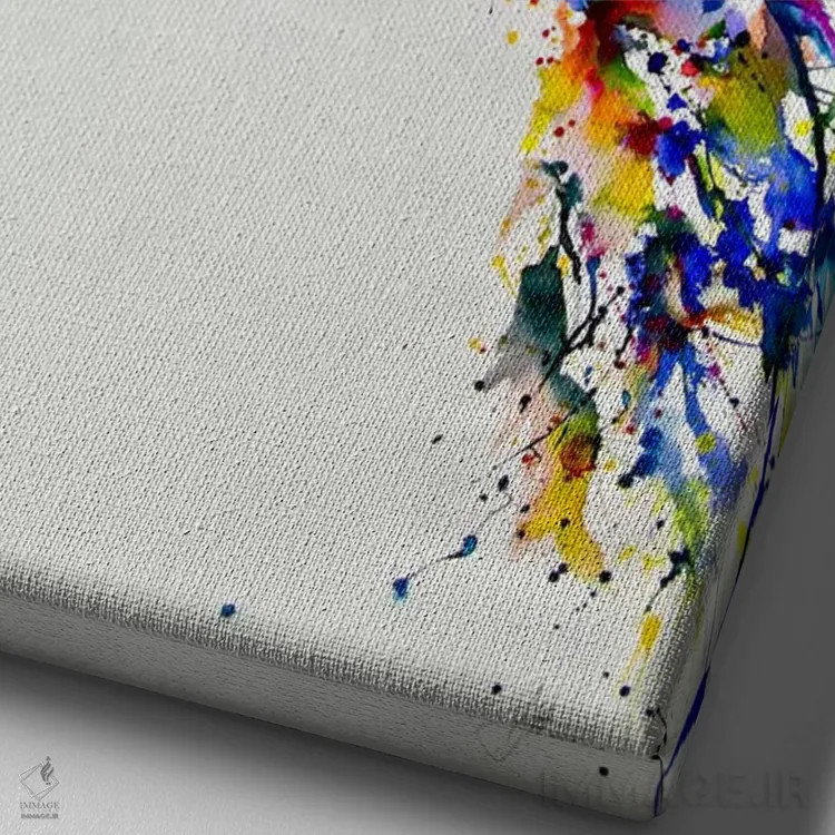 تابلو دکوراتیو هایپریون ۳ اثر مارک آلانته - نمای نزدیک بافت بوم