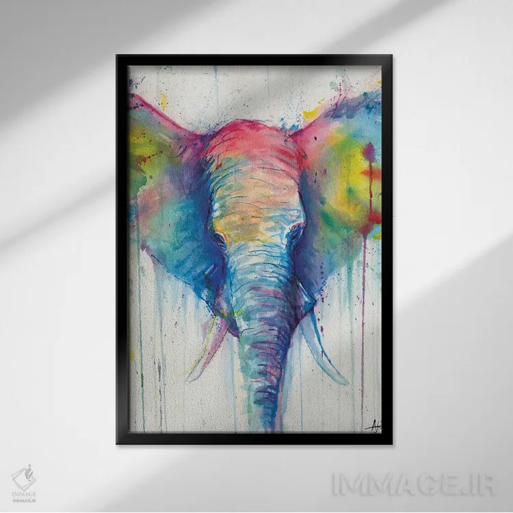 تابلو دکوراتیو کائلی ۱ اثر مارک آلانته - نمای قابدار مشکی