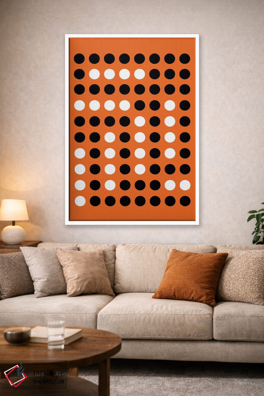 تابلو انتزاعی هنر مدرن اثر فایو بای فایو کالکتیو - D1W