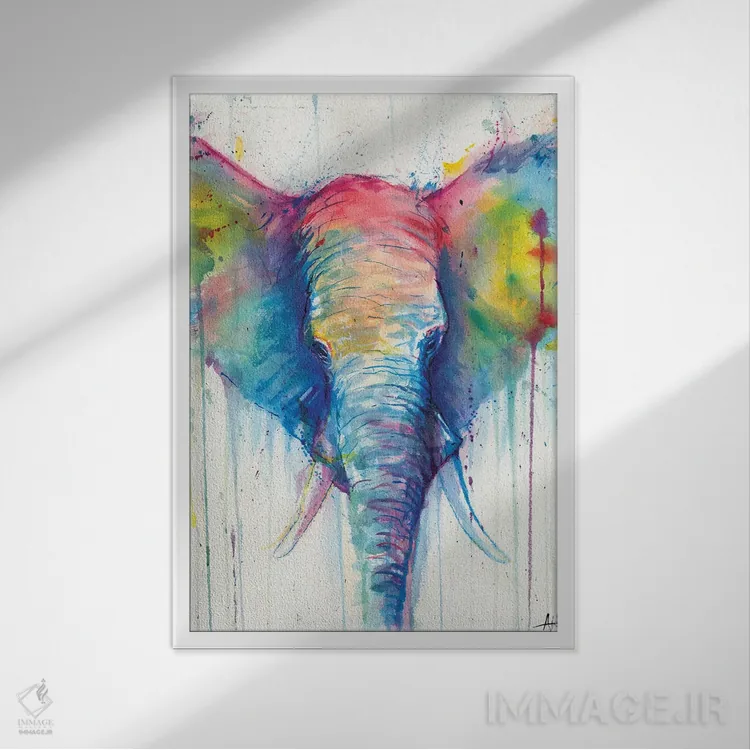 تابلو دکوراتیو کائلی ۱ اثر مارک آلانته - نمای قابدار سفید