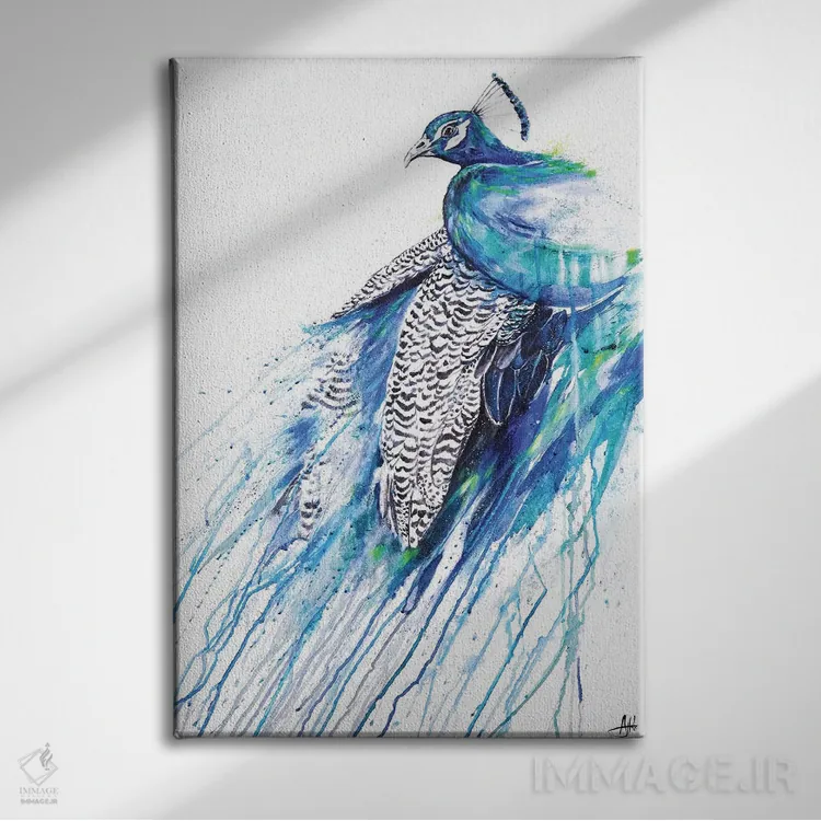 تابلو دکوراتیو نرگس اثر مارک آلانته - نمای روبهرو روی دیوار