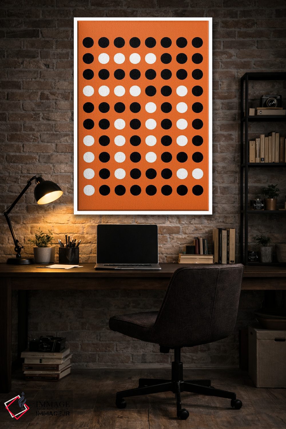 تابلو انتزاعی هنر مدرن اثر فایو بای فایو کالکتیو - D3W