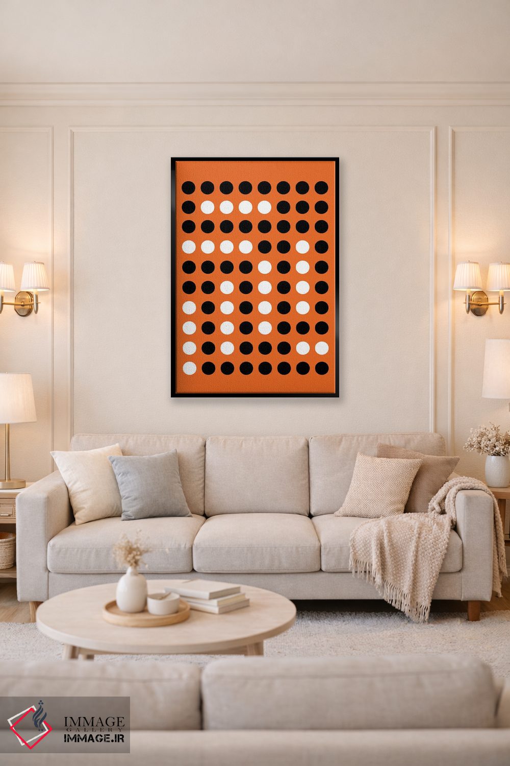 تابلو انتزاعی هنر مدرن اثر فایو بای فایو کالکتیو - D4B