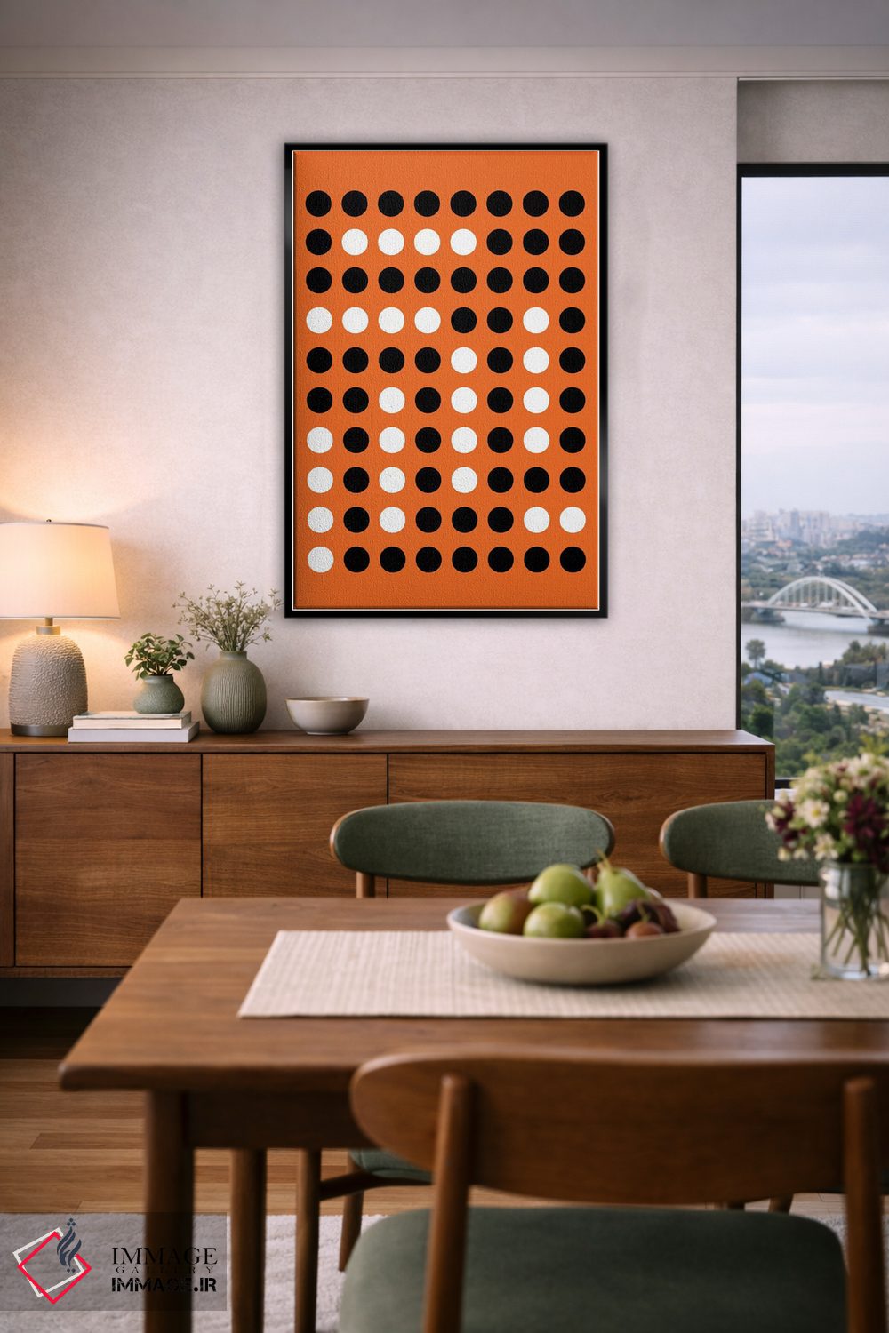 تابلو انتزاعی هنر مدرن اثر فایو بای فایو کالکتیو - D6B