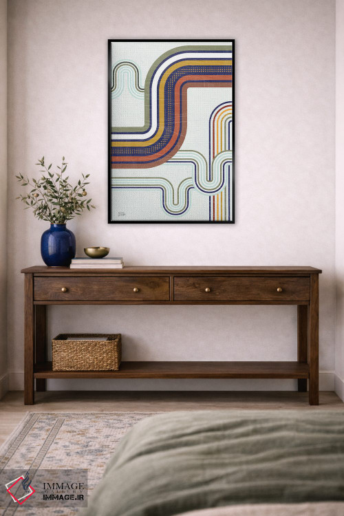 تابلو انتزاعی متروی رترو ۱ اثر ملیسا آورینوس - D4B