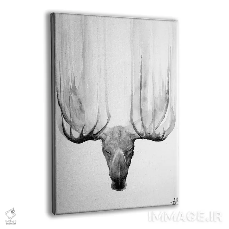 تابلو دکوراتیو ذن سیاه و سفید اثر مارک آلانته - نمای پرسپکتیو محصول