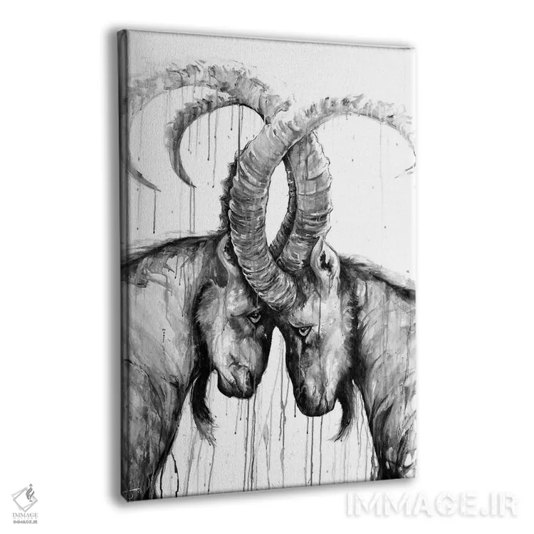 تابلو دکوراتیو سیزیف سیاه و سفید اثر مارک آلانته - نمای پرسپکتیو محصول