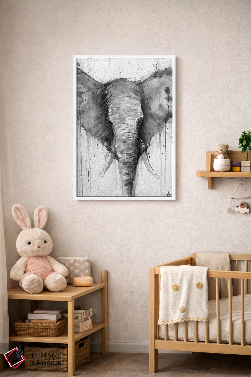 تابلو دکوراتیو کائلی سیاه و سفید اثر مارک آلانته - D4W