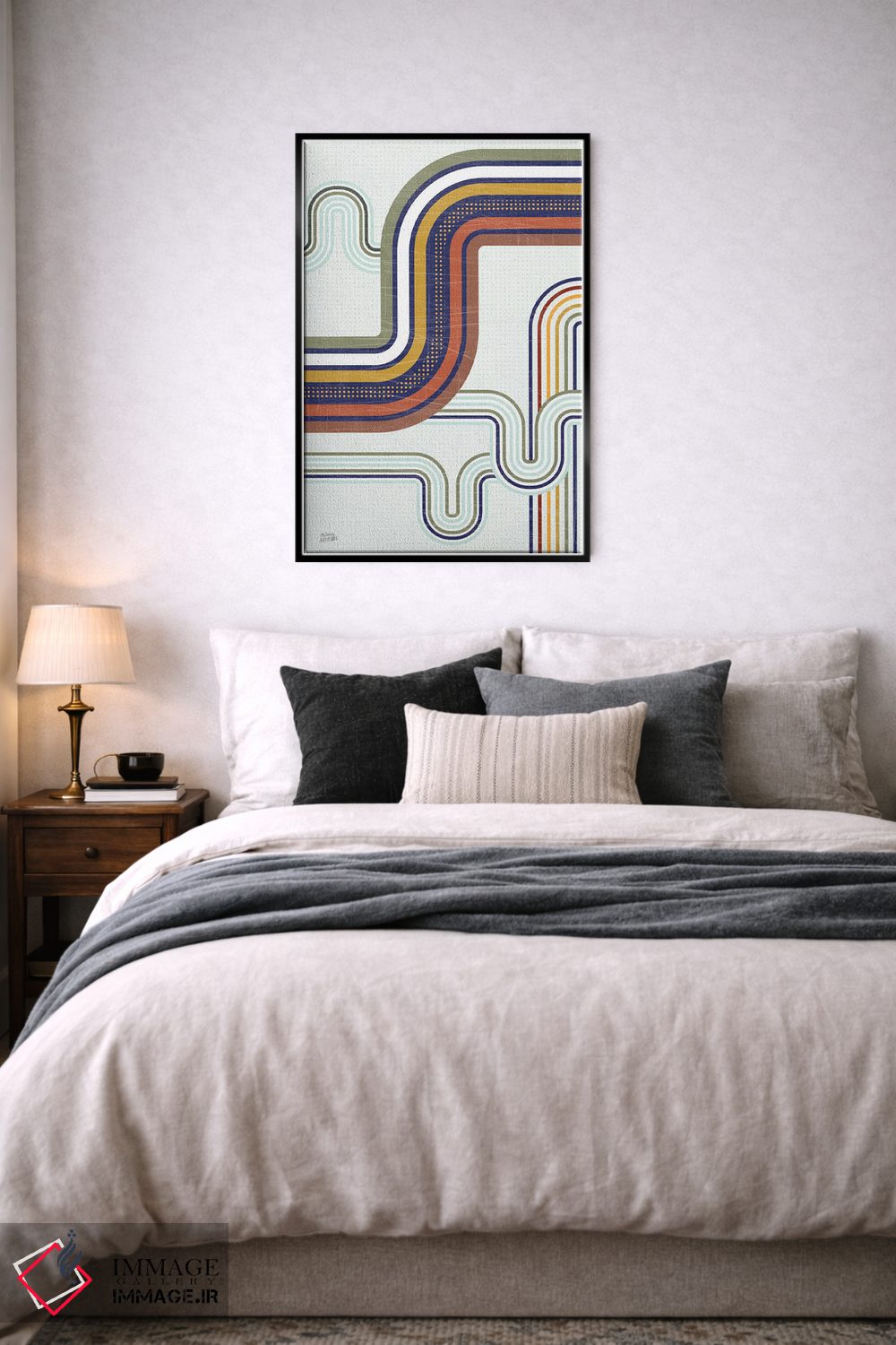 تابلو انتزاعی متروی رترو ۱ اثر ملیسا آورینوس - D6B