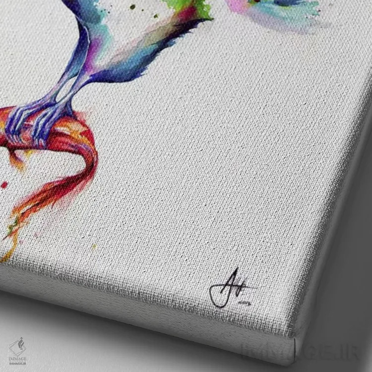 تابلو دکوراتیو میداس اثر مارک آلانته - نمای نزدیک بافت بوم