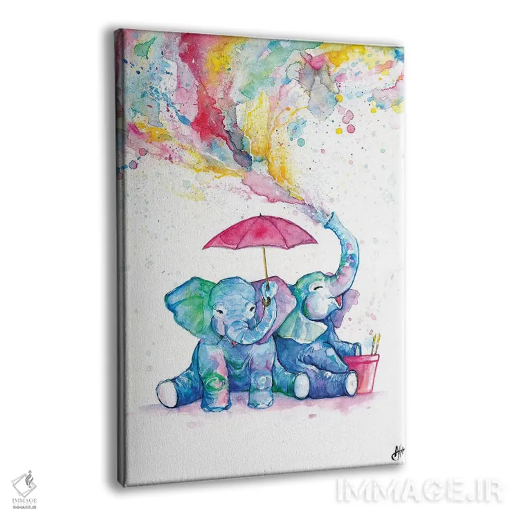 تابلو دکوراتیو دوتایی دردسر اثر مارک آلانته - نمای پرسپکتیو محصول