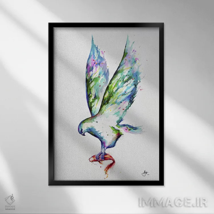 تابلو دکوراتیو میداس اثر مارک آلانته - نمای قابدار مشکی