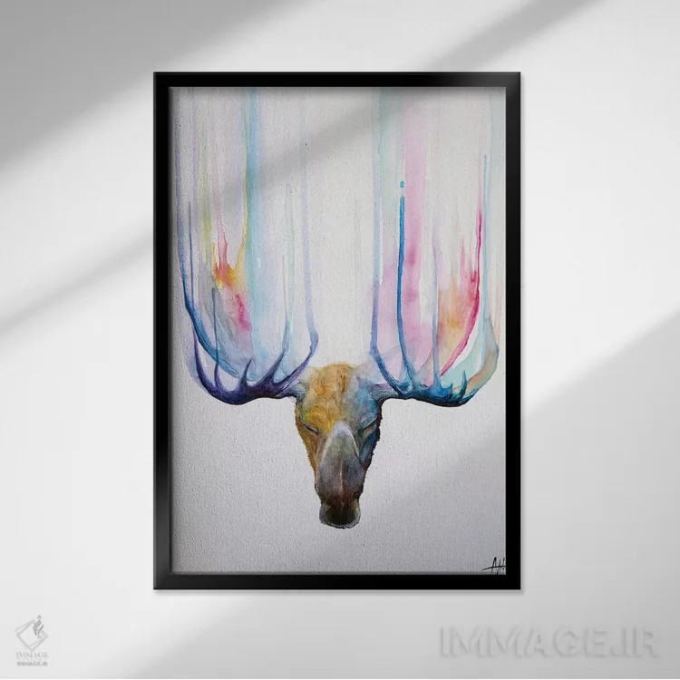 تابلو دکوراتیو ذن اثر مارک آلانته - نمای قابدار مشکی