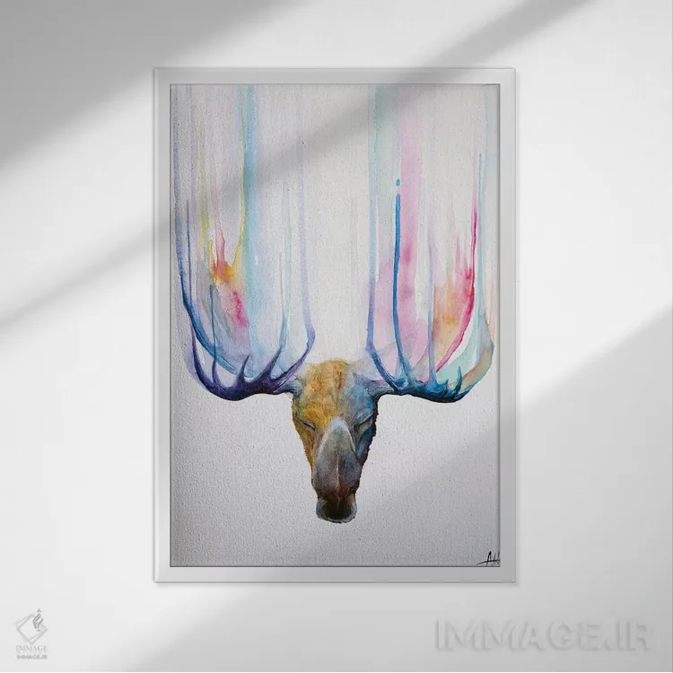 تابلو دکوراتیو ذن اثر مارک آلانته - نمای قابدار سفید