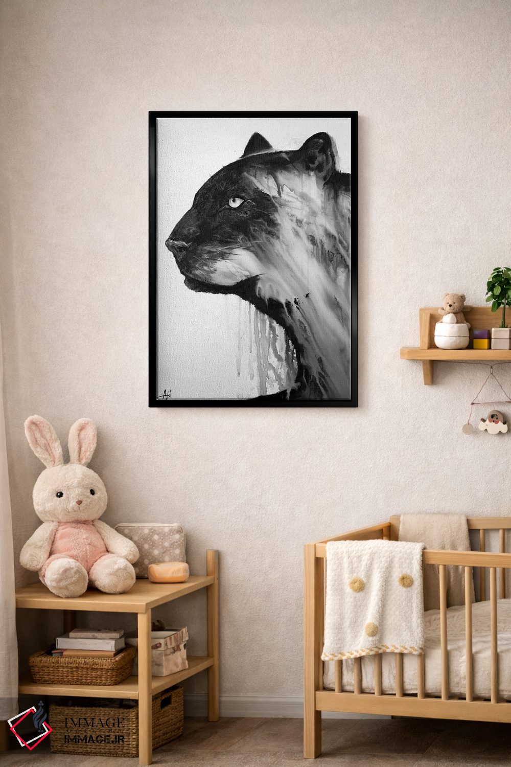 تابلو دکوراتیو اورفئوس سیاه و سفید اثر مارک آلانته - D4B