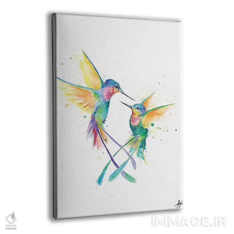 تابلو دکوراتیو مرغ مگس خوار شاد اثر مارک آلانته - نمای پرسپکتیو محصول