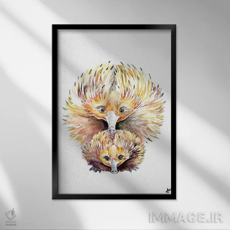 تابلو دکوراتیو اکیدناهای اسرارآمیز اثر مارک آلانته - نمای قابدار مشکی