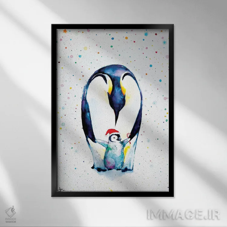 تابلو دکوراتیو گام های کوچک اثر مارک آلانته - نمای قابدار مشکی