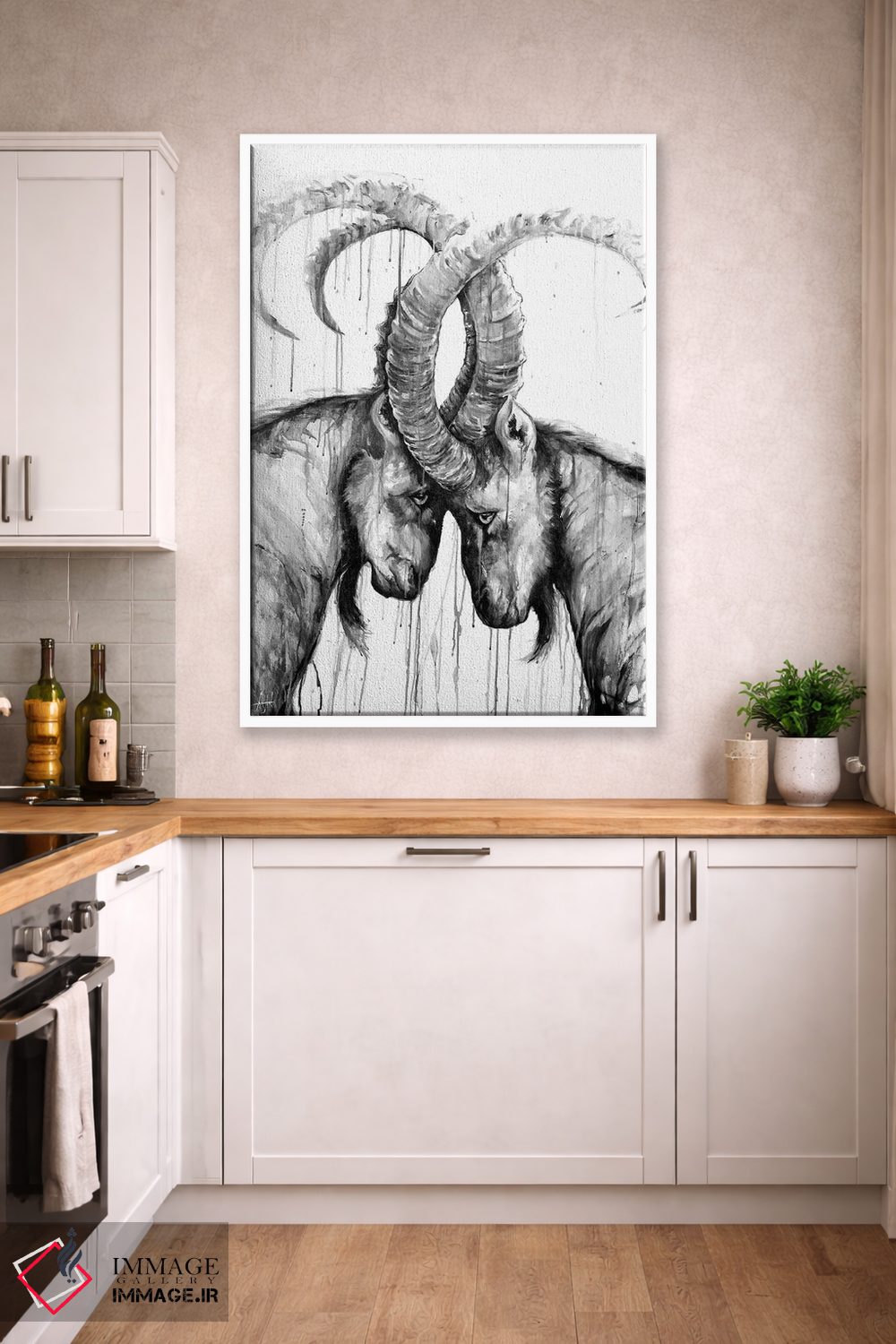 تابلو دکوراتیو سیزیف سیاه و سفید اثر مارک آلانته - D4W