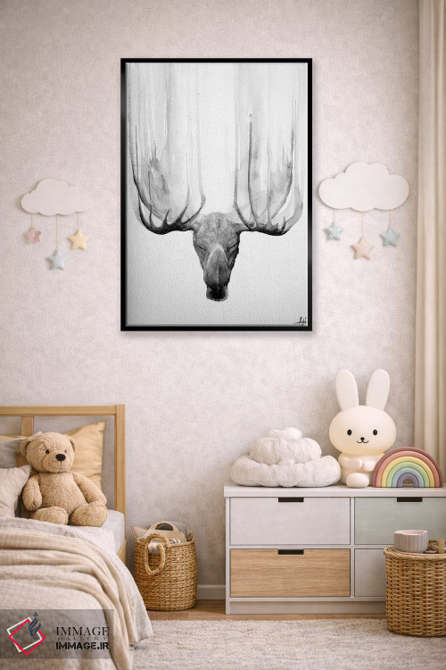 تابلو دکوراتیو ذن سیاه و سفید اثر مارک آلانته - D6B