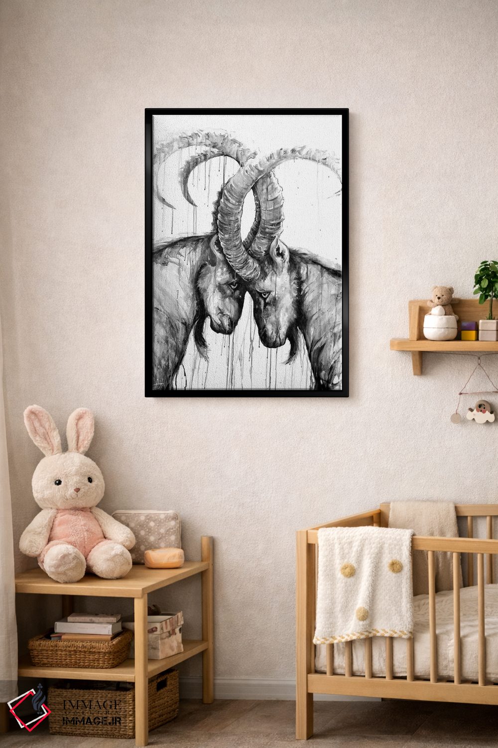 تابلو دکوراتیو سیزیف سیاه و سفید اثر مارک آلانته - D5B