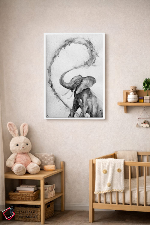 تابلو دکوراتیو وریس سیاه و سفید اثر مارک آلانته - D4W