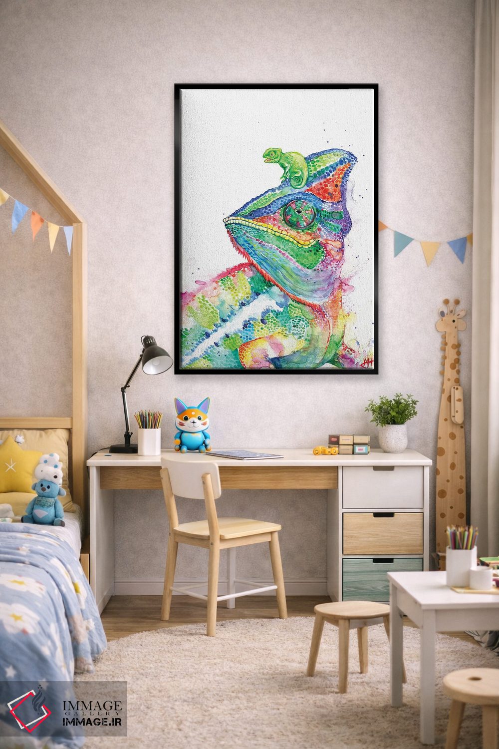 تابلو دکوراتیو دسته ای آفتاب پرست اثر مارک آلانته - D2B