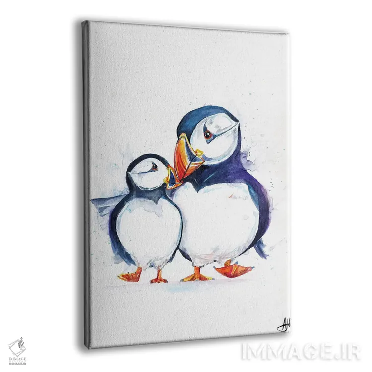 تابلو دکوراتیو پافین های رژه رو اثر مارک آلانته - نمای پرسپکتیو محصول