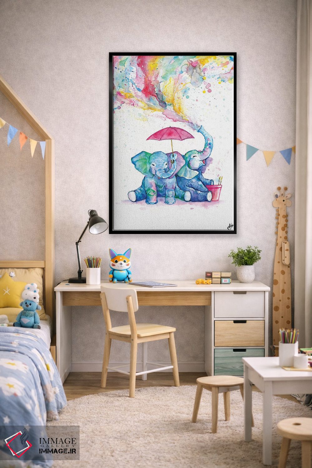 تابلو دکوراتیو دوتایی دردسر اثر مارک آلانته - D2B