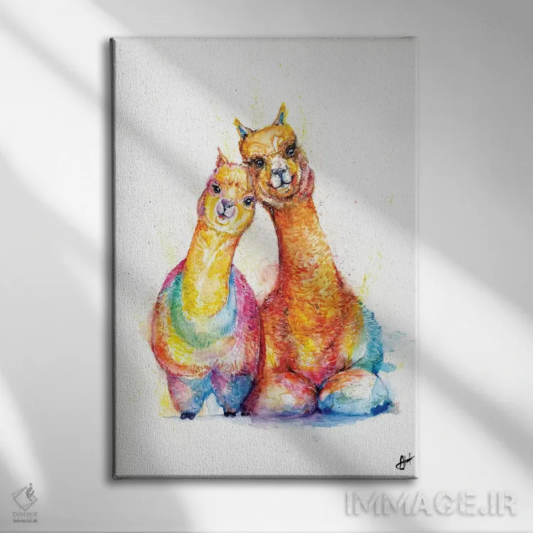 تابلو دکوراتیو دسته آلباکا اثر مارک آلانته - نمای روبهرو روی دیوار