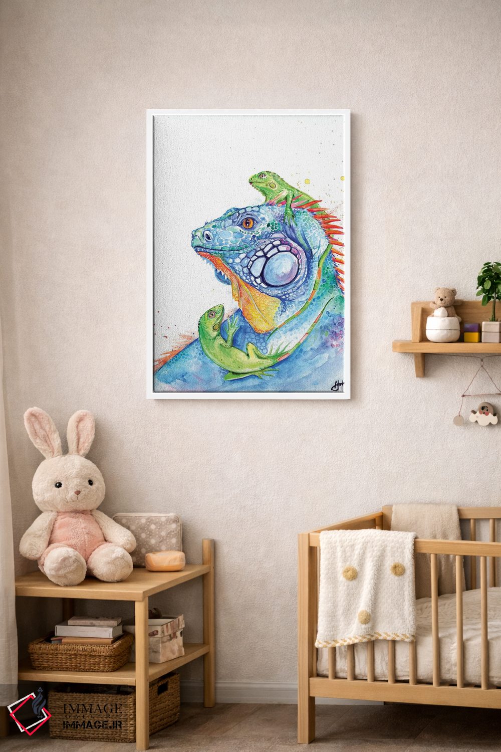 تابلو دکوراتیو اینجا اژدهاست اثر مارک آلانته - D2W