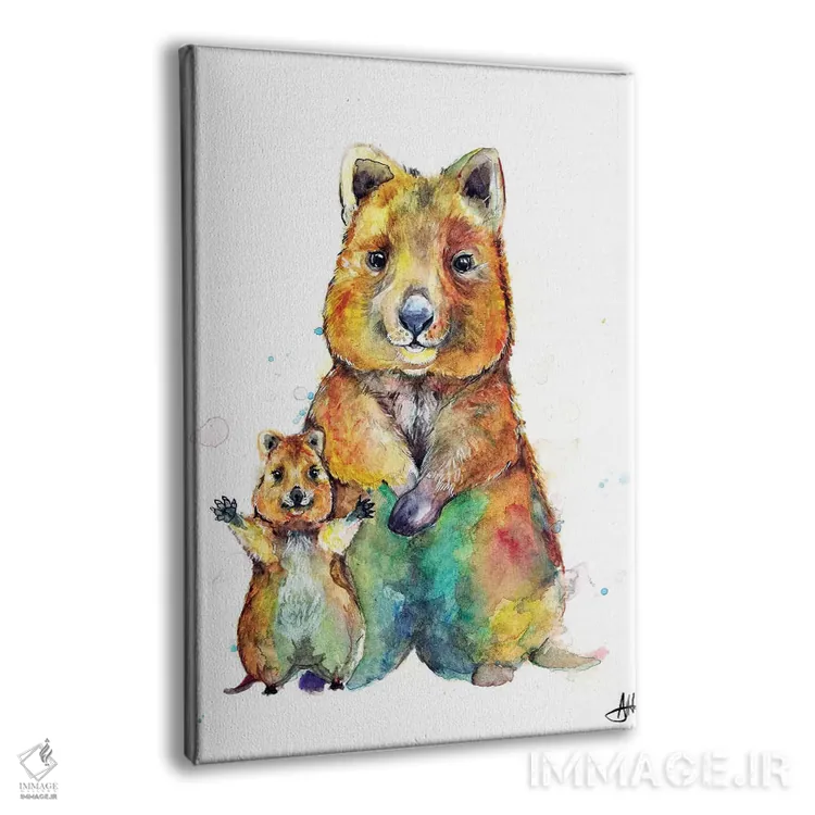 تابلو دکوراتیو کوئوکاهای دیوانه اثر مارک آلانته - نمای پرسپکتیو محصول