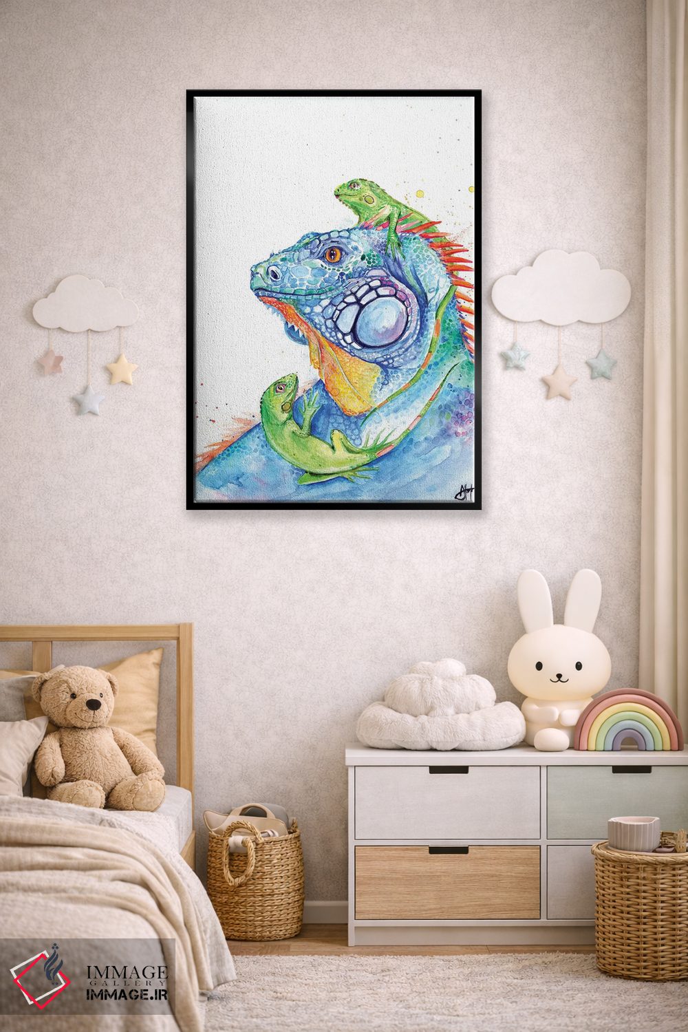 تابلو دکوراتیو اینجا اژدهاست اثر مارک آلانته - D5B