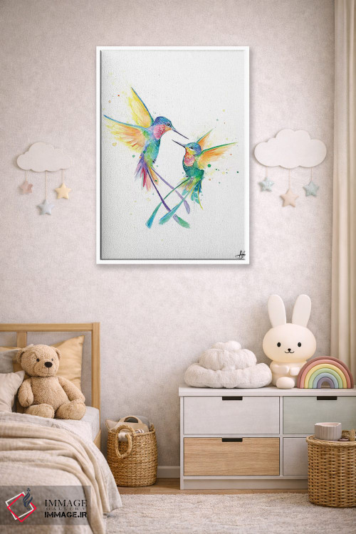 تابلو دکوراتیو مرغ مگس خوار شاد اثر مارک آلانته - D3W