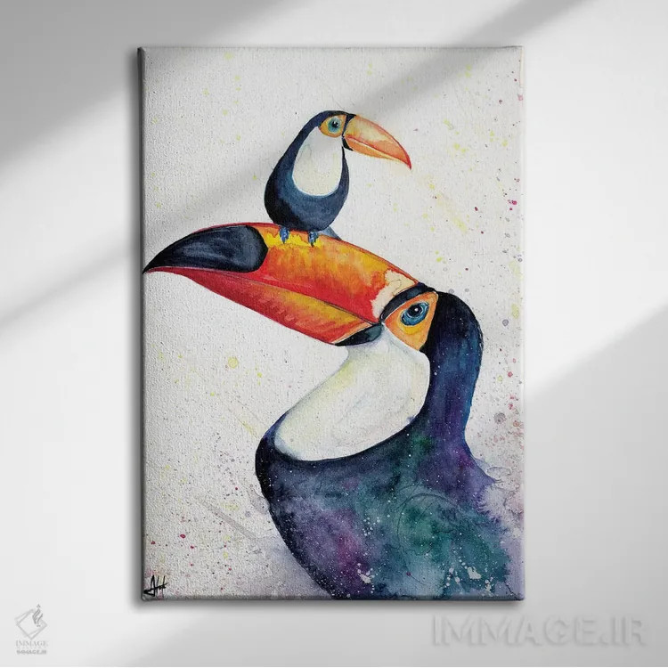 تابلو دکوراتیو توکان هم می تواند این بازی را انجام دهد اثر مارک آلانته - نمای روبهرو روی دیوار