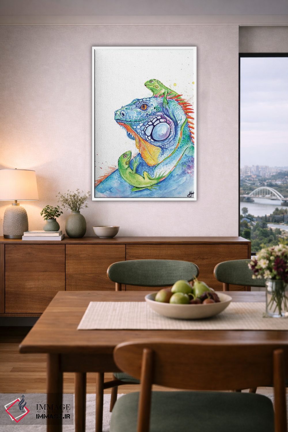 تابلو دکوراتیو اینجا اژدهاست اثر مارک آلانته - D6W